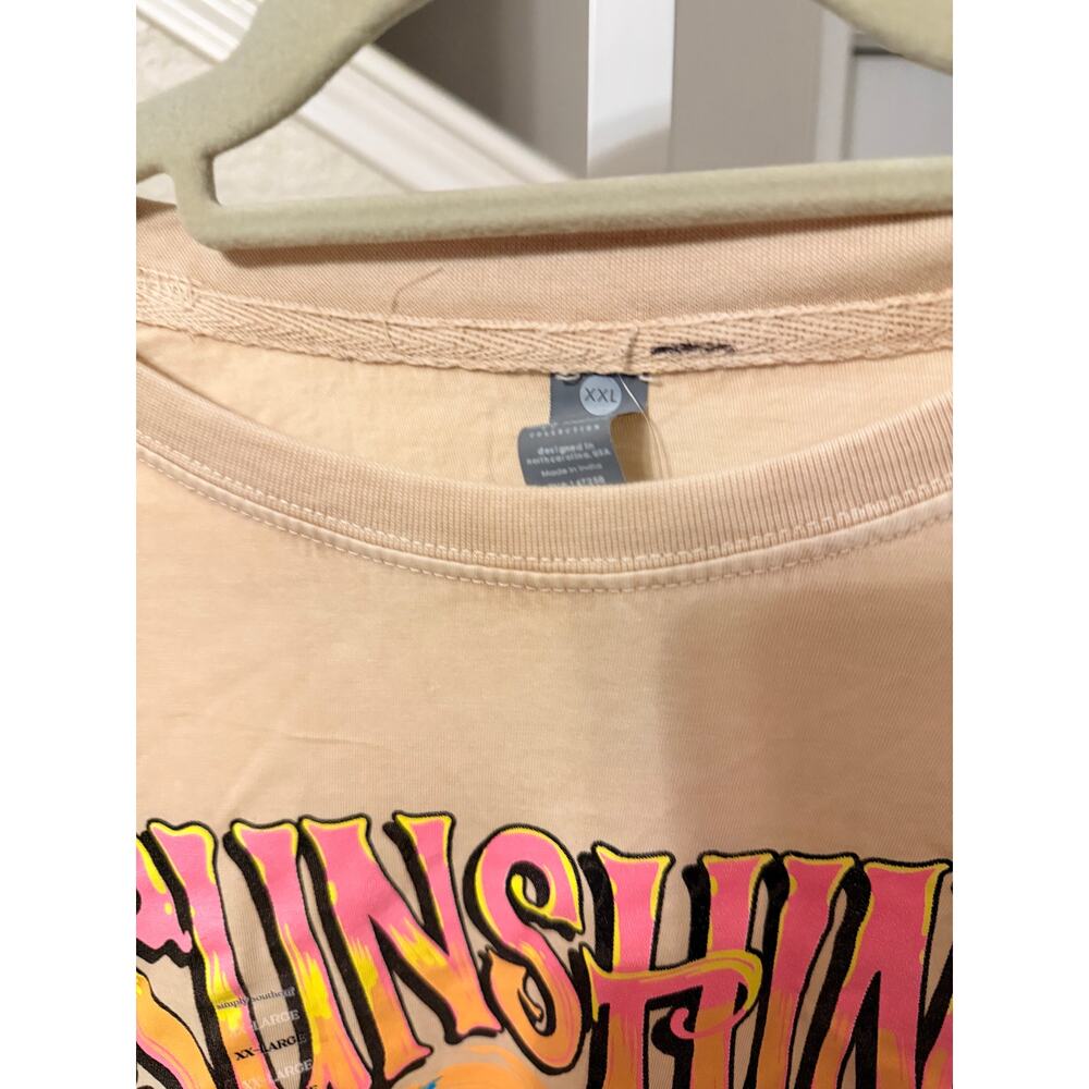 Simply Southern Beige Sunshine Graphic Tee Size XXL - Picture 3 of 3
